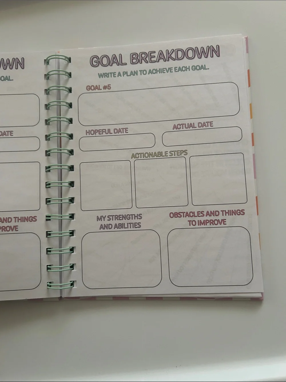 Guided Journal “Grow with the flow” 80 Pages NWT